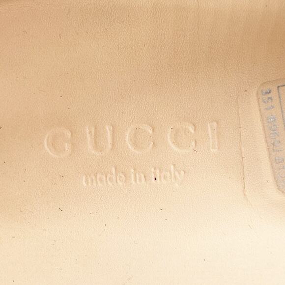 Gucci Black Glossy Leather Romance Interlocking GG Crystal Lug Sole Loafer EU 39 - Picture 12 of 16